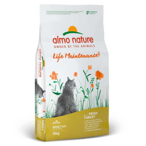 Almo Nature Holistic Cat для дорослих котів зі свіжою індичкою (12 кг)