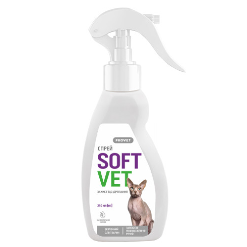Відлякувальний засіб для котів Provet SOFTVET (від дряпання) спрей - 250 мл