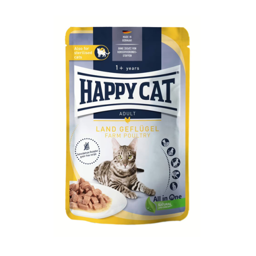 Влажный корм для кошек HAPPY СAT Beutel Culinary L-Geflugel (кусочки в соусе с птицей) пауч - 10х85 г