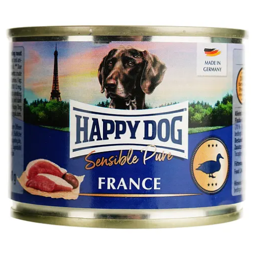 Влажный корм для собак Happy Dog Sens Ente Pur Ds (паштет с уткой) - 200 г