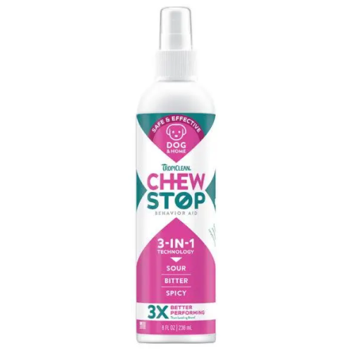 Смесь для щенков TropiClean Chew Stop спрей от погрызов 3 в 1 - 236 мл