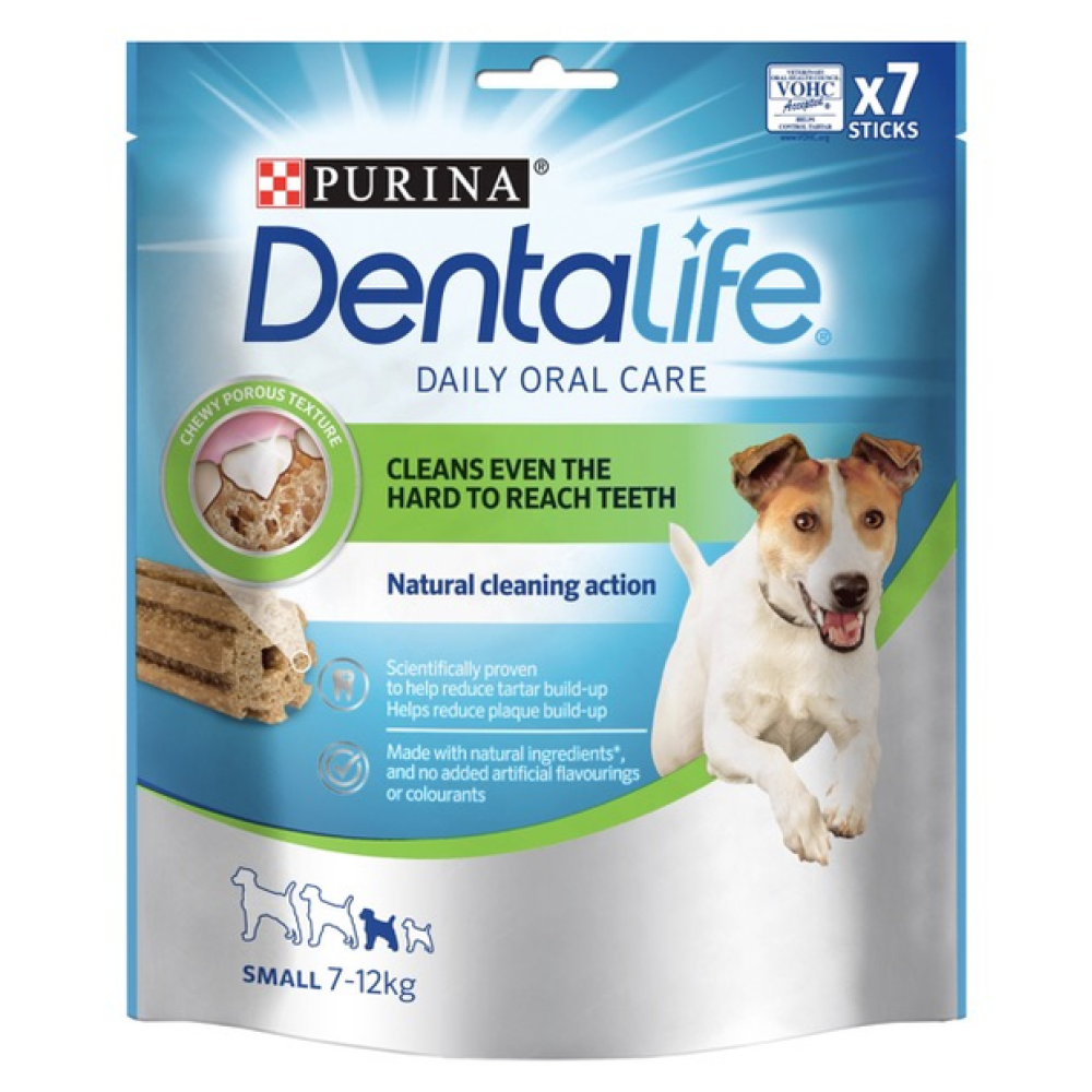 Лакомство для взрослых собак мелких пород Purina DentaLife Small (здоровье полости рта) - 115 г