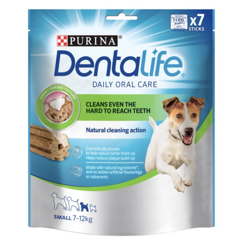 Лакомство для взрослых собак мелких пород Purina DentaLife Small (здоровье полости рта) - 115 г
