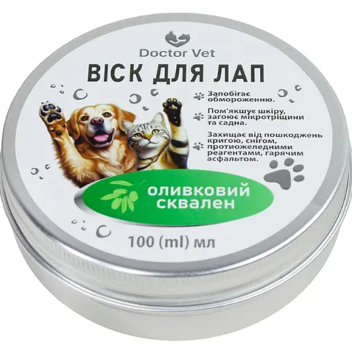 Захисний віск для тварин Doctor Vet (догляд за лапами) - 100 мл