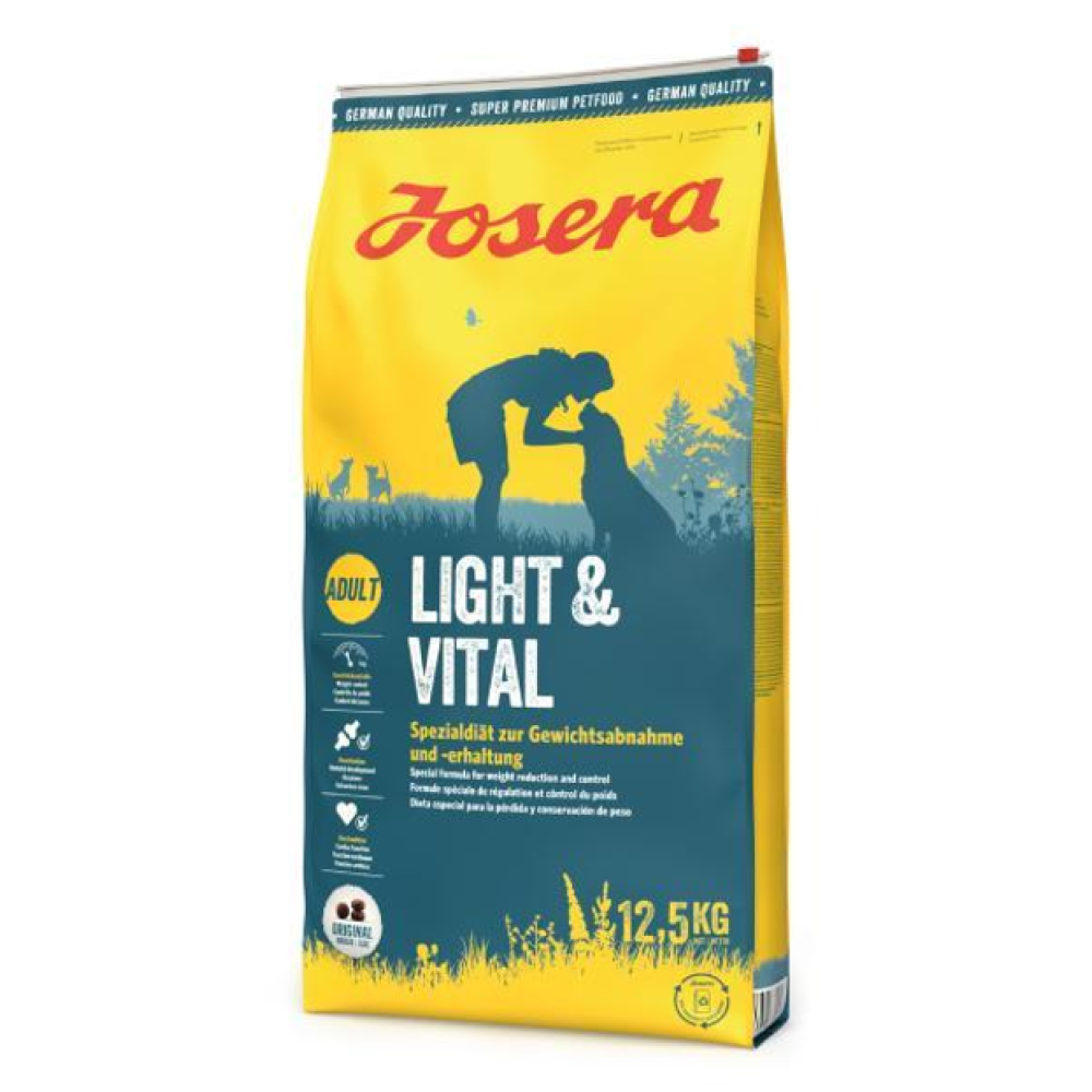 Сухой диетический корм для собак с избыточным весом Josera Light and Vital з птахом 12,5 кг 