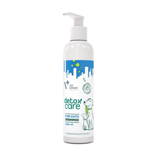 Шампунь для кошек и собак Vet Expert Detox Care Pure White Shampoo со светлой шерстью - 250 мл Шампунь для кошек и собак Vet Expert Detox Care Pure White Shampoo со светлой шерстью - 250 мл