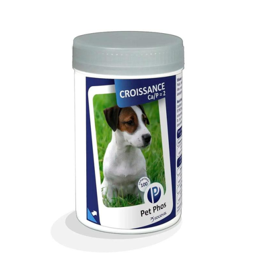 Витамины для мелких и средних пород собак весом до 25 кг CEVA (Сева) Pet Phos Croissance Ca/P =2 GD таблетки - 100 шт