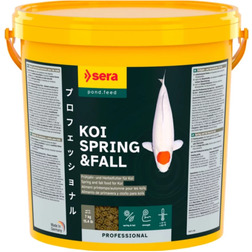 Корм для карпов кои sera KOI Professional Spring/Autumn - корм весна-осінь 21 л (7 кг)