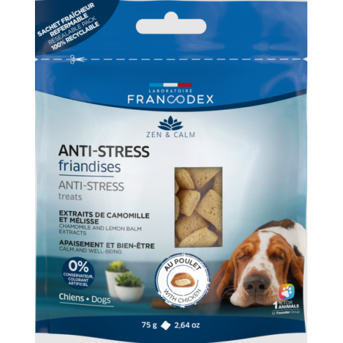 Лакомство для собак Francodex Laboratoire Anti-Stress Treats антистресс 75 гр