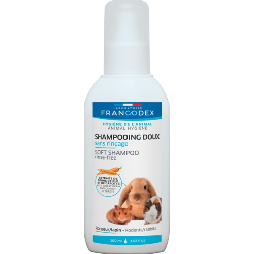 Шампунь-спрей для грызунов и кроликов FRANCODEX Soft Shampoo без смыва 100 мл