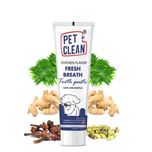 Зубная паста для домашних животных Pet Clean PET TOOTHPASTE (здоровье и гигиена зубов) с ароматом курицы - 100г