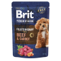 Вологий корм для собак малих порід Brit Premium Fillets in Gravy Multipack філе в соусі Мультипак 12 шт -1020 г