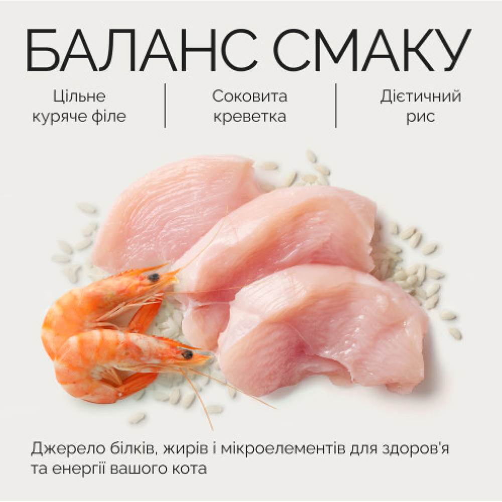 Вологий корм для дорослих котів Savory Chicken Fillets rich in Shrimp in Jelly for Adult Cats філе курки з креветками в желе - 70 г