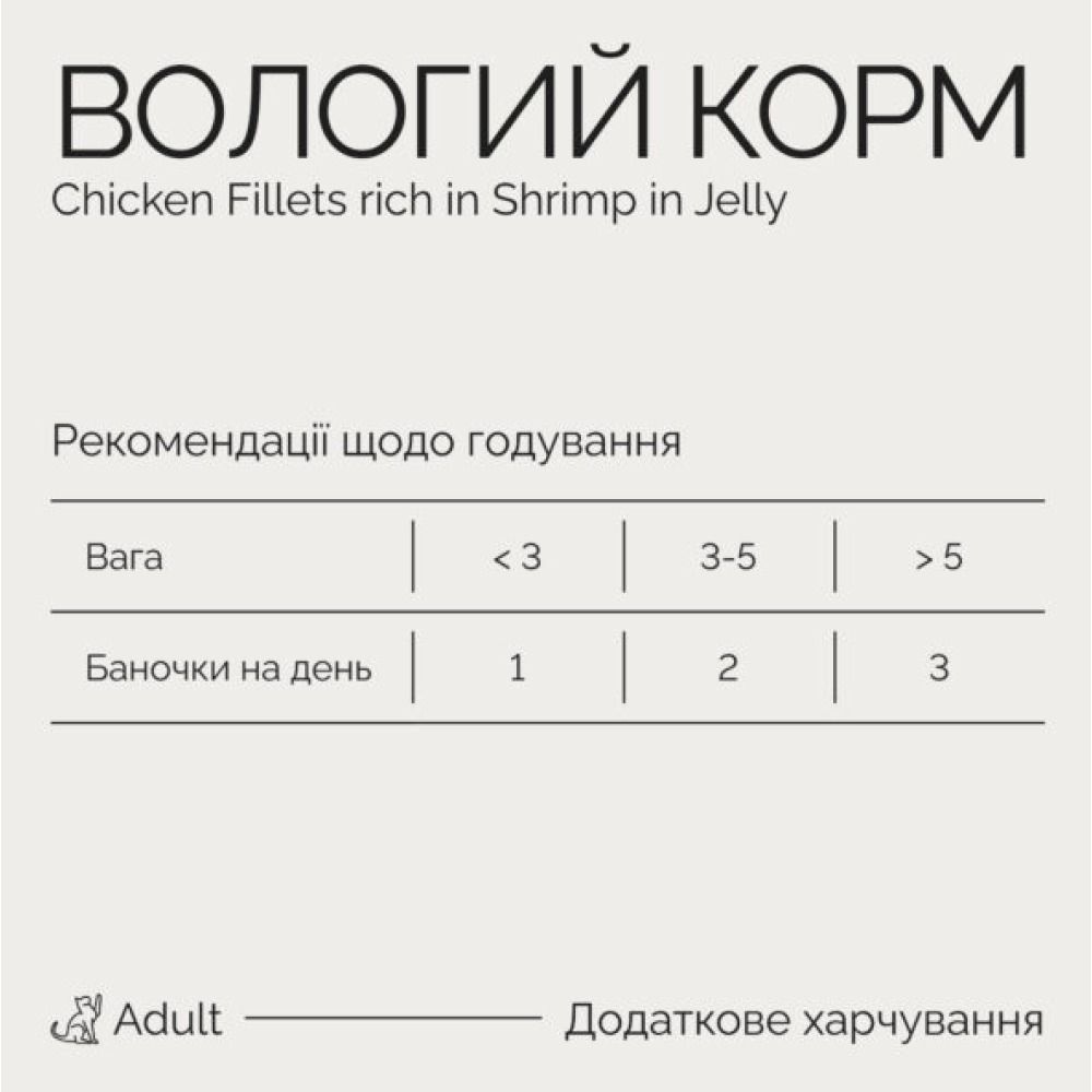 Вологий корм для кошенят Savory Chicken Fillets rich in Shrimps in Jelly for Kittens філе курки з креветками в желе -70 г