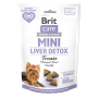 Ласощі для собак малих порід Brit Care Mini Treats Liver Detox детокс печінки (індичка смак чорниця)  - 50 г