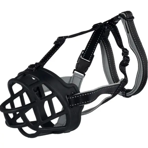 Намордник для собак Trixie  гумовий L чорний