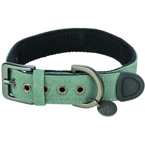 Ошейник для собак Trixie CityStyle экстраширокий хлопок XS-S 25-32 см 25 мм светло-зеленый