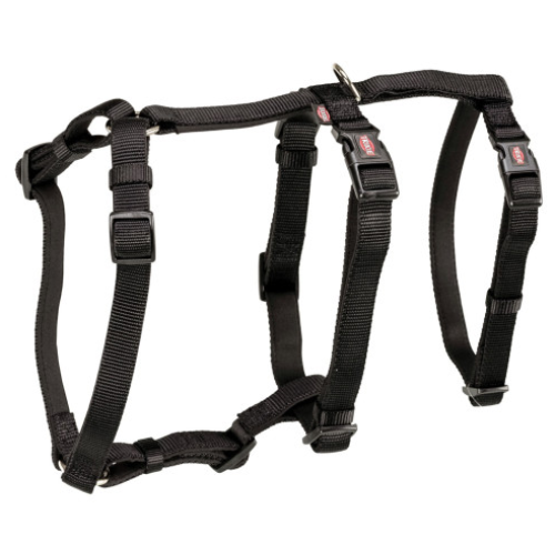 Шлея для собак Trixie L-XL 75-100 см х 25 мм чорна