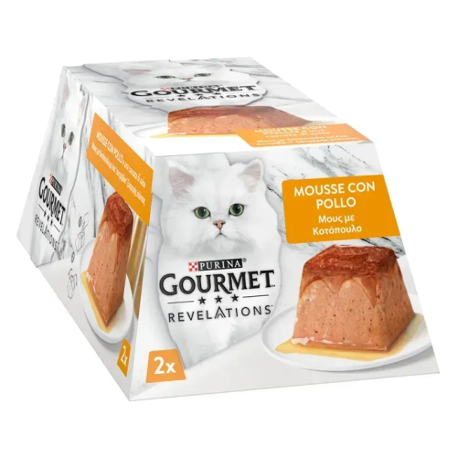 Влажный корм для кошек Gourmet Revelations мусс с курицей - 2х57 г