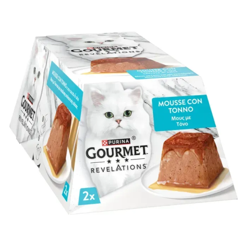 Вологий корм для котів Gourmet Revelations мус із тунцем - 2х57 г