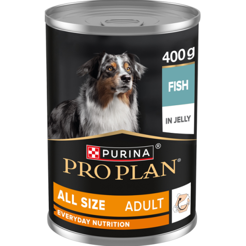 Влажный корм для взрослых собак Purina Pro Plan Adult кусочки в желе, с рыбой 400 г Влажный корм для взрослых собак Purina Pro Plan Adult кусочки в желе, с рыбой 400 г