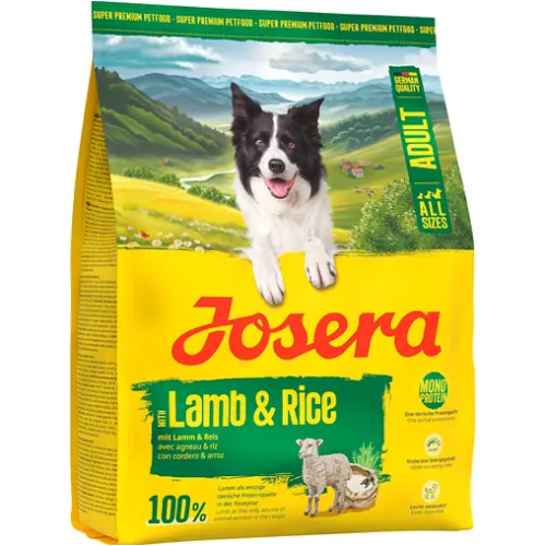 Сухий корм для собак JOSERA Adult Lamb & Rice (беззерновий) з ягнятиною та рисом - 900 г