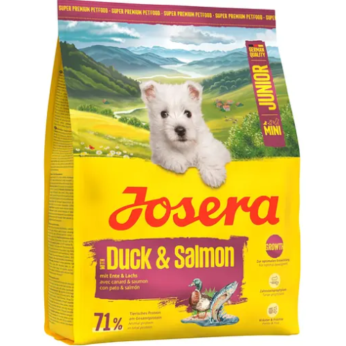 Сухий корм для собак JOSERA Mini Junior Duck & Salmon з качкою та лососем - 900 г