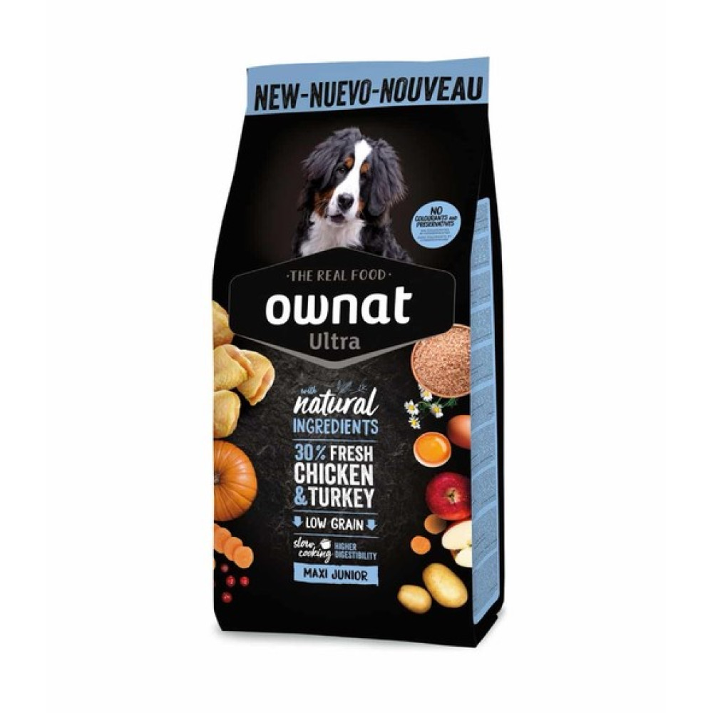 Сухий корм для цуценят великих порід з куркою Ownat Ultra Puppy Maxi - 3 кг Сухий корм для цуценят великих порід з куркою Ownat Ultra Puppy Maxi - 3 кг