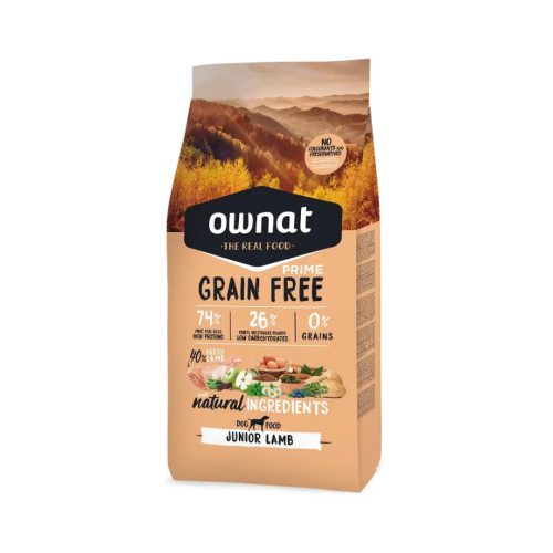 Сухой корм для щенков всех пород Ownat Grain Free Lamb Puppy (беззерновой) с ягненком - 3кг
