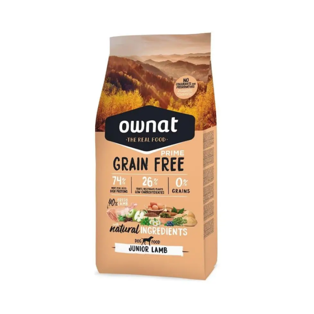 Сухой корм для щенков Ownat Grain Free Lamb Puppy (беззерновой) ягненок - 12кг Сухой корм для щенков Ownat Grain Free Lamb Puppy (беззерновой) ягненок - 12кг