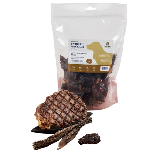 Натуральні ласощі для собак ТМ «Натюраль» Дегустаційний мікс - 250 г