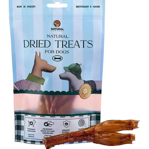 Натуральні ласощі для собак ТМ «Натюраль» Золоте сухожилля яловиче - 100 г
