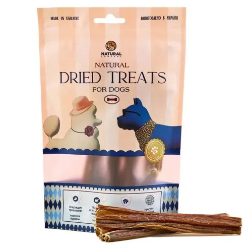 Натуральні ласощі для собак ТМ «Натюраль» Кишка яловича - 100 г