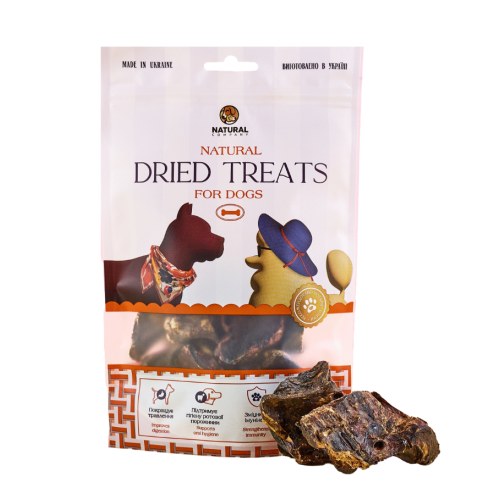 Натуральні ласощі для собак ТМ «Натюраль» Легені яловичі - 50 г 
