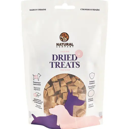 Натуральні ласощі для собак ТМ «Натюраль» Мясні кубики з курятини - 100 г 