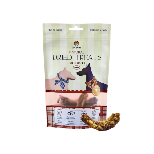 Натуральное лакомство для собак ТМ "Натюраль" Шея куриная - 5 шт