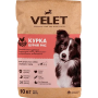 Сухий корм для дорослих собак середніх порід Velet Курка та Бурий рис - 10 кг