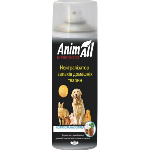 Средство для домашних животных AnimAll нейтрализатор запаха "Кокосовое наслаждение", спрей - 500 мл
