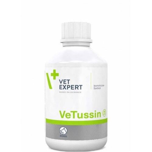 Харчова добавка для собак VetExpert VeTussin від кашлю (подорожник, евкаліпт, плющ, чабрець, аніс, віт. А, С, Е) сироп  - 100 мл