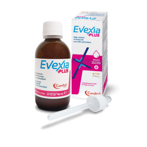Харчова добавка для собак та котів Candioli Евексія плюс (знеболювальне) розчин - 40 мл