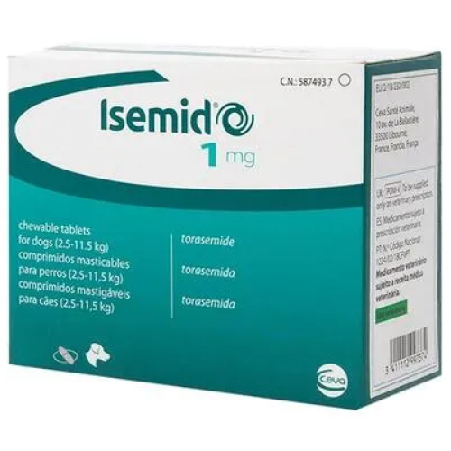 Терапевтичний препарат для собак Ceva Ісемід 1 мг (серцева недостатність) таблетки - 30 шт