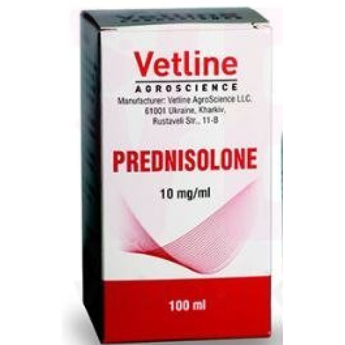 Ін'єкційний препарат для собак, котів та інших тварин ВетЛайн АгроСаєнс Преднізолон 1% (імуномодулятор) розчин - 10 мл