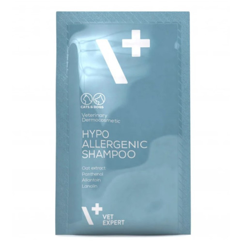 Шампунь гіпоалергенний для собак і котів Vet Expert Hypoallergenic Shampoo 15 мл (лікувально-профілактичний) саше - 20 шт