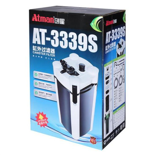 Внешний фильтр для аквариума Atman AT-3339S - (600 л. 27w)