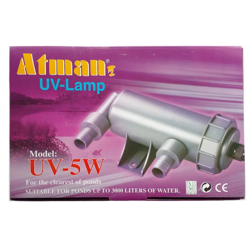 Стерилізатор проточний для акваріумів та ставків Atman UV - 5w