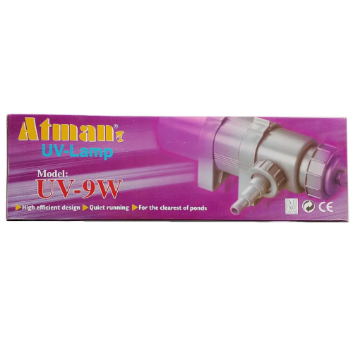 Стерилізатор проточний для акваріумів та ставків Atman UV - 9w