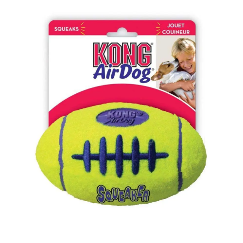 Іграшка для собак KONG AirDog Squeak Football S Регбі М'яч Айрдог з пискавкою