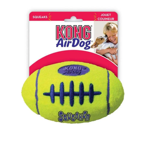 Игрушка для собак KONG AirDog Squeak Football M Регби Мяч Айрдог с пищалкой