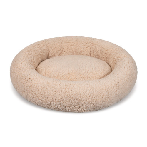 Лежак для собак и кошек Природа Pet Fashion Teddy бежевый 48х48х10 см