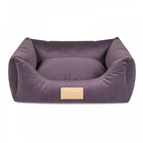 Лежак для собак і котів Природа Pet Fashion Molly №1 фіолетовий 52х40х17 см